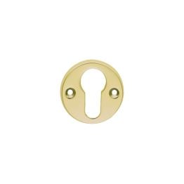 Euro Profile Escutcheon - Polished Brass
