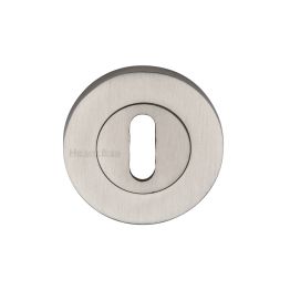 Heritage Brass Key Escutcheon Satin Nickel finish