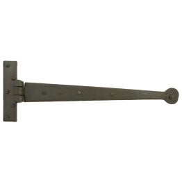 Beeswax 15" Penny End T Hinge (pair)