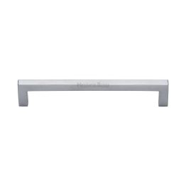 Heritage Brass Cabinet Pull City Design 160mm CTC Satin Chrome Finish
