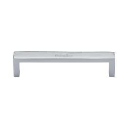 Heritage Brass Cabinet Pull Wide Metro Design 128mm CTC Polished Chrome Finish