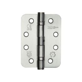 Jedo Grade 11 Radiused Steel Ball Bearing Hinges 102x76mm Satin Chrome - By Frelan Hardware - J8500RSC