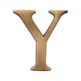 Heritage Brass Alphabet Y Pin Fix 51mm (2") Antique Brass Finish