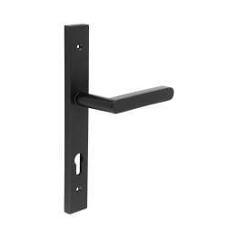 CR-101 Black Multi Point Backplate Door Handle - By Frelan Hardware - CR-101G4MB