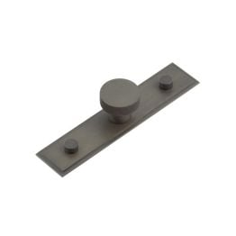 Wenlock Cupboard Knobs 30mm Stepped Backplate Dark Bronze - By Frelan Hardware - HOX-130DB-6090DB