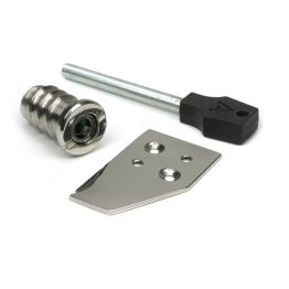 Polished Marine SS (316) Key-Flush Sash Stop