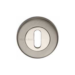 Heritage Brass Key Escutcheon Mercury finish
