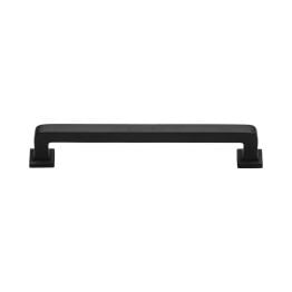 Heritage Brass Cabinet Pull Square Vintage Design 152mm CTC Matt Black Finish