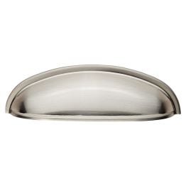 Modern Shaker Cup Pull 96mm - Satin Nickel