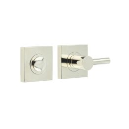 Burlington Easy Turn & Release Square Plain Rose Polished Nickel - By Frelan Hardware - BUR-82PN-150PN