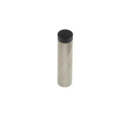 Burlington Knurled Wall Mounted Doorstops No Rose Satin Nickel - By Frelan Hardware - BUR968SN