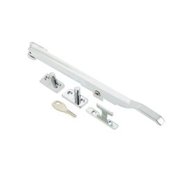 Modern Lockable Casement Stays 250mm Polished Chrome - By Frelan Hardware - JW77LPC