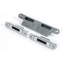 Bright Zinc Plated Espag Keep Set - 57mm Door