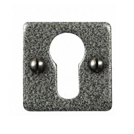 Square Euro Escutcheon - Forged Steel