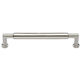 Heritage Brass Cabinet Pull Bauhaus Round Design 254mm CTC Polished Nickel Finish