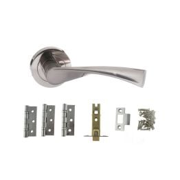 Atlantic Colorado Dorpac (3" Latch, 3"x2" Hingesx3) - Satin Nickel