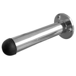 Jedo Cylinder Wall Mounted Door Stop on Rose 65mm Polished Chrome - By Frelan Hardware - JV9551APC