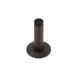 Burlington Plain Wall Mounted Door Stops Chamfered Rose Dark Bronze - By Frelan Hardware - BUR-970DB-972DB