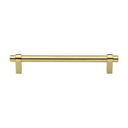 Heritage Brass Cabinet Pull Industrial Design 192mm CTC Polished Brass Finish