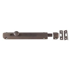 Jedo Architectural Slide Door Bolts 200x35mm Dark Bronze - By Frelan Hardware - JV169DB
