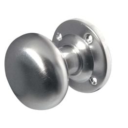 Jedo Kontrax Mushroom Mortice Door Knobs Satin Chrome - By Frelan Hardware - JV35BSC