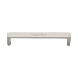 Heritage Brass Cabinet Pull Wide Metro Design 160mm CTC Satin Nickel Finish