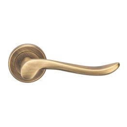 Serozzetta Verdun Lever On Rose - Antique Brass