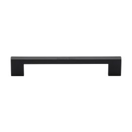 Heritage Brass Cabinet Pull Metro Design 160mm CTC Matt Black Finish