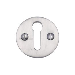 Heritage Brass Keyhole Escutcheon Satin Chrome finish