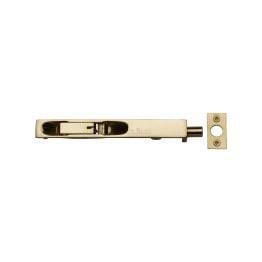 Heritage Brass Door Bolt Flush Fitting 6" x .3/4" Polished Brass finish