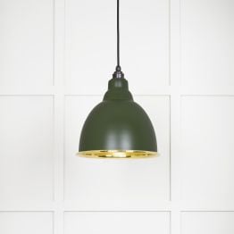 Smooth Brass Brindley Pendant in Heath