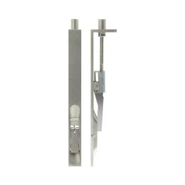 Stainless Steel Lever Action Flushbolts Square Forend 200x20mm Satin Stainless Steel - By Frelan Hardware - JSS51