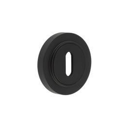 Burlington Standard Keyway Escutcheons Plain Rose Black - By Frelan Hardware - BUR-60MB-71MB