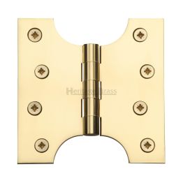 Heritage Brass Parliament Hinge Brass 4" x 2" x 4" Polished Brass finish