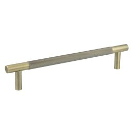Bari Pull Handles 300mm Antique Brass Bolt Through - By Frelan Hardware - JV1800AB