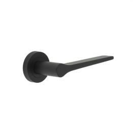 Geo Door Handle in Matt Black - By Frelan Hardware - JV851MB