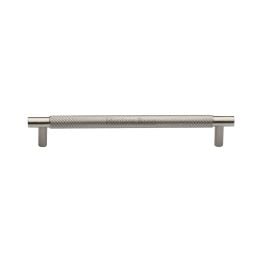 Heritage Brass Cabinet Pull Partial Knurl Design 160mm CTC Satin Nickel finish