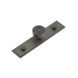 Murray Cupboard Knobs 30mm Stepped Backplate Dark Bronze - By Frelan Hardware - HOX-1130DB-6090DB