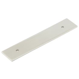 Hoxton Fanshaw Backplates for Cabinet Handles 140x30mm Satin Nickel - By Frelan Hardware - HOX5050SN