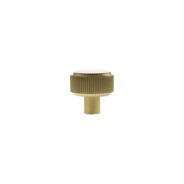 Millhouse Brass Battersea Linear Round Cabinet Knob Handle - Satin Brass