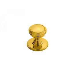 Delamain Plain Knob 30mm - Polished Brass