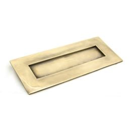 Aged Brass Small Letter Plate