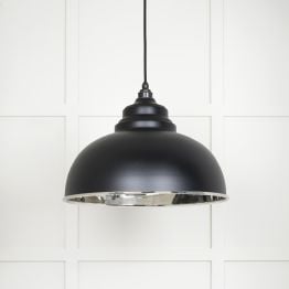 Smooth Nickel Harborne Pendant in Elan Black