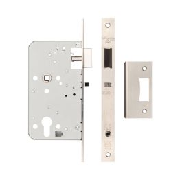 Jedo Architectural 72mm Din Nightlatches 60mm Backset Satin Stainless Steel - By Frelan Hardware - JL-DNL60SSS