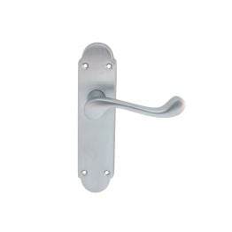 Oakley Lever On Latch Backplate - Satin Chrome