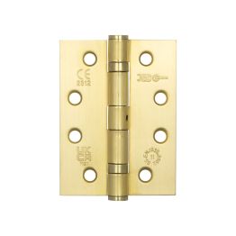 Jedo Grade 11 Steel Ball Bearing Hinges 102x76mm Satin Brass - By Frelan Hardware - J8500SB