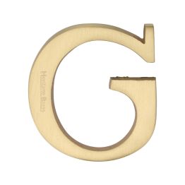 Heritage Brass Alphabet G Pin Fix 51mm (2") Satin Brass Finish