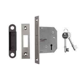 Lever Deadlock 64mm - Satin Nickel