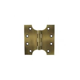Atlantic (Solid Brass) Parliament Hinges 4" x 2" x 4mm - Antique Brass (Pair)