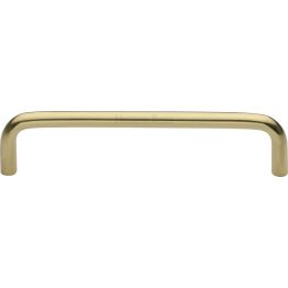 Heritage Brass Cabinet Pull Wire Design 128mm CTC Polished Brass Finish